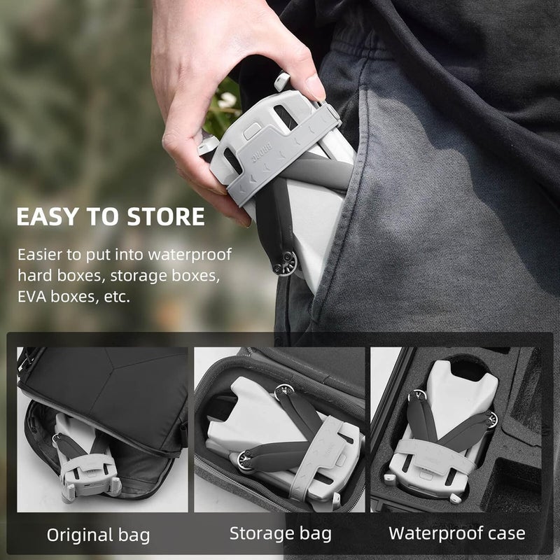 HeiyRC حامل مروحة Mini 3 / Mini 3 Pro، حزام واقي للمروحة، مثبت لتثبيت ملحقات طائرة DJI Mini 3 (رمادي) - Image 3
